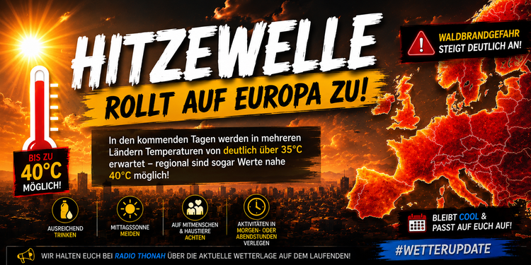 🚨 Hitzewelle rollt auf Europa zu! ☀️🔥